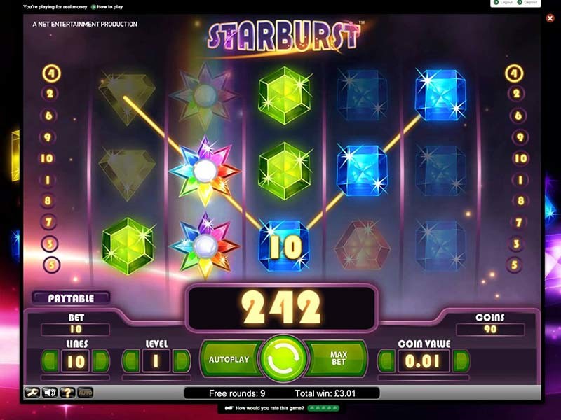 play Starburst slot game