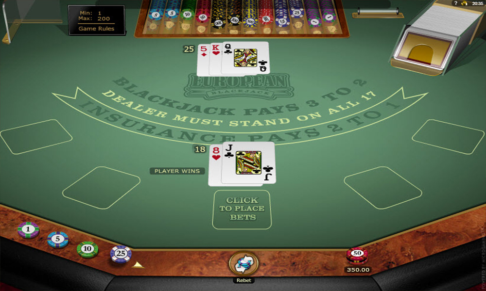 European Blackjack Online